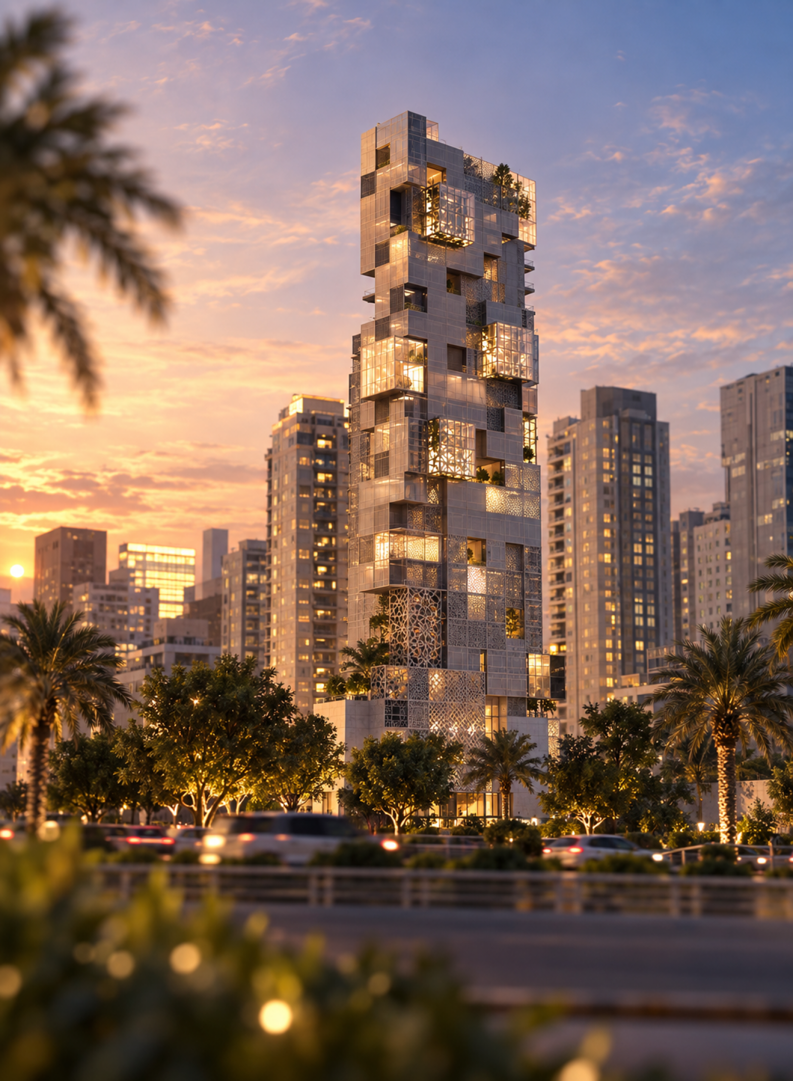 برج سكني في الكويت، "سكن الفناء العمودي"