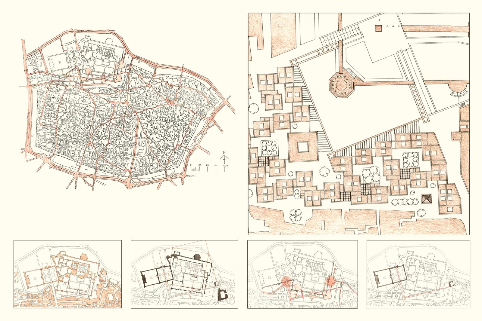 تطوير قلعة لاهور - التخطيط العمراني
